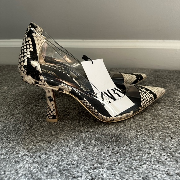 Zara Animal Print Heels NWT - Picture 3 of 5